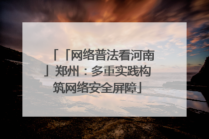 「网络普法看河南」郑州：多重实践构筑网络安全屏障
