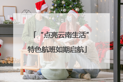 “点亮云南生活”特色航班如期启航