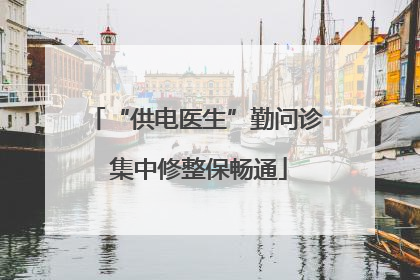 “供电医生”勤问诊 集中修整保畅通