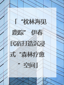 “枕林海见鹿踪” 伊春民宿打造沉浸式“森林疗愈”空间