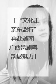 “文化走亲东盟行”再赴越南 广西邕剧粤韵展魅力
