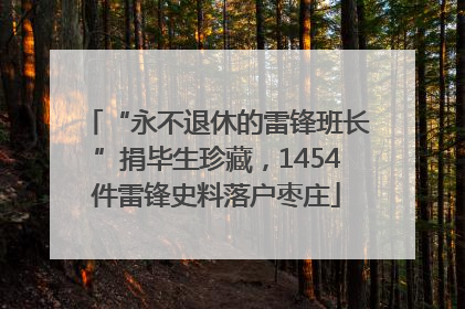 “永不退休的雷锋班长”捐毕生珍藏，1454件雷锋史料落户枣庄