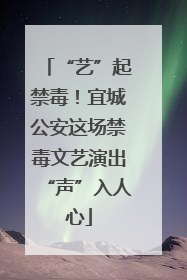“艺”起禁毒！宜城公安这场禁毒文艺演出“声”入人心