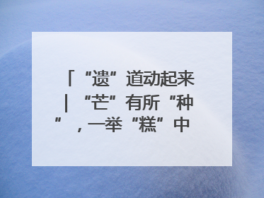 “遗”道动起来｜“芒”有所“种”，一举“糕”中！在桨影拳风里，邂逅最“动”人的风景！（内含报名信息）