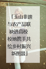 玉山非遗与农产品联袂进高校 校地携手共绘乡村振兴新图景