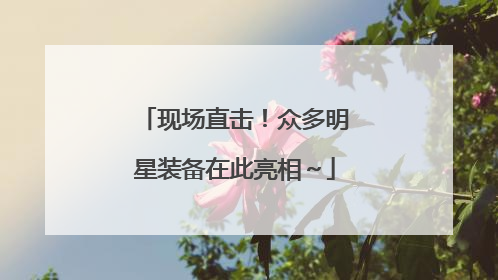 现场直击！众多明星装备在此亮相～