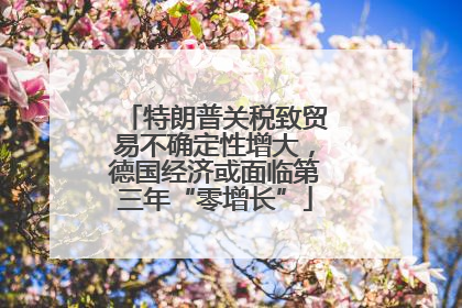 特朗普关税致贸易不确定性增大，德国经济或面临第三年“零增长”