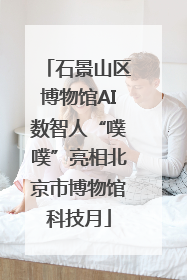 石景山区博物馆AI数智人“噗噗”亮相北京市博物馆科技月