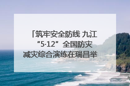 筑牢安全防线 九江“5·12”全国防灾减灾综合演练在瑞昌举行（组图｜视频）