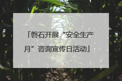 磐石开展“安全生产月”咨询宣传日活动