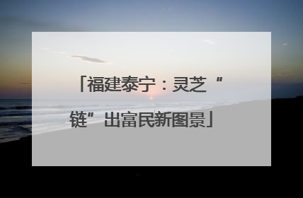 福建泰宁：灵芝“链”出富民新图景