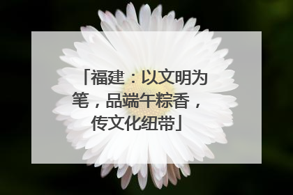 福建：以文明为笔，品端午粽香，传文化纽带