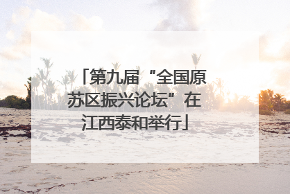 第九届“全国原苏区振兴论坛”在江西泰和举行