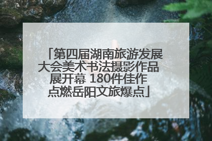 第四届湖南旅游发展大会美术书法摄影作品展开幕 180件佳作点燃岳阳文旅爆点