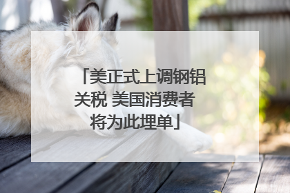 美正式上调钢铝关税 美国消费者将为此埋单