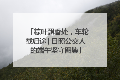 粽叶飘香处，车轮载归途│日照公交人的端午坚守图鉴