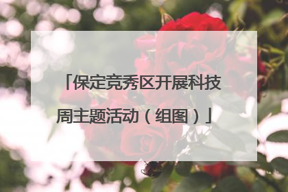 保定竞秀区开展科技周主题活动（组图）