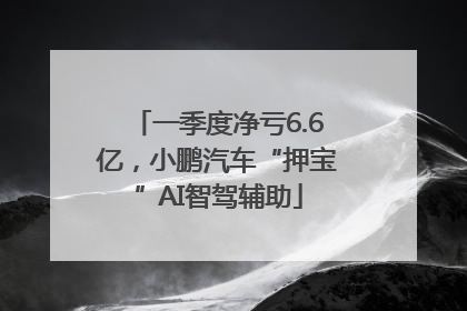 一季度净亏6.6亿，小鹏汽车“押宝”AI智驾辅助