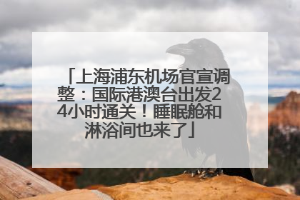 上海浦东机场官宣调整：国际港澳台出发24小时通关！睡眠舱和淋浴间也来了
