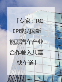 专家：RCEP成员国新能源汽车产业合作驶入共赢快车道