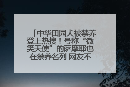 中华田园犬被禁养登上热搜！号称“微笑天使”的萨摩耶也在禁养名列 网友不解西安多部门回应
