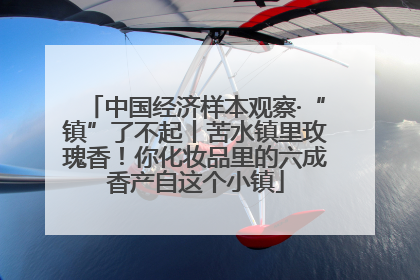 中国经济样本观察·“镇”了不起丨苦水镇里玫瑰香！你化妆品里的六成香产自这个小镇