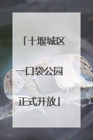 十堰城区一口袋公园正式开放