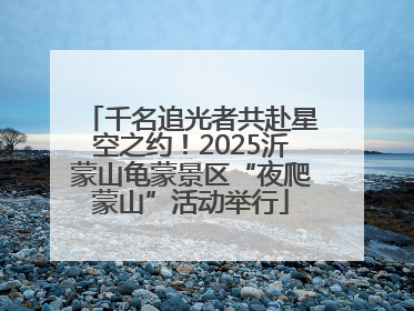 千名追光者共赴星空之约！2025沂蒙山龟蒙景区“夜爬蒙山”活动举行