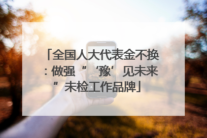 全国人大代表金不换：做强“‘豫’见未来”未检工作品牌