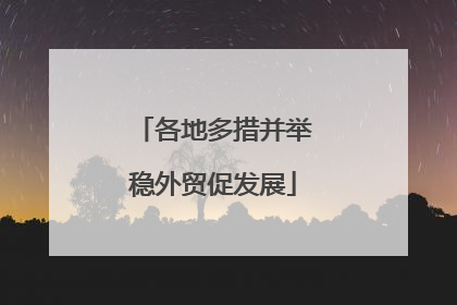 各地多措并举稳外贸促发展