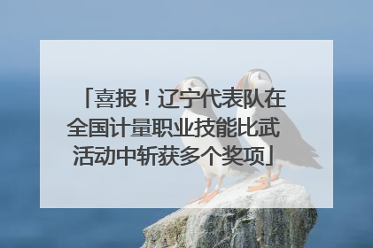 喜报！辽宁代表队在全国计量职业技能比武活动中斩获多个奖项