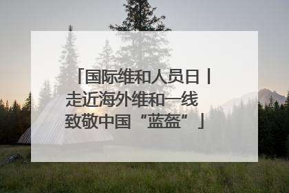国际维和人员日丨走近海外维和一线 致敬中国“蓝盔”