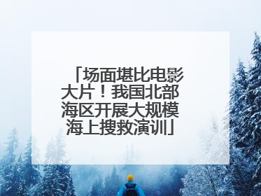 场面堪比电影大片！我国北部海区开展大规模海上搜救演训