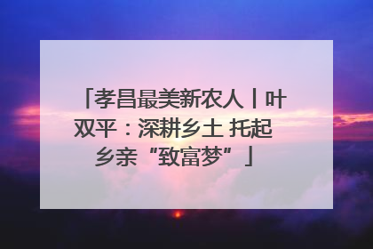 孝昌最美新农人丨叶双平：深耕乡土 托起乡亲“致富梦”