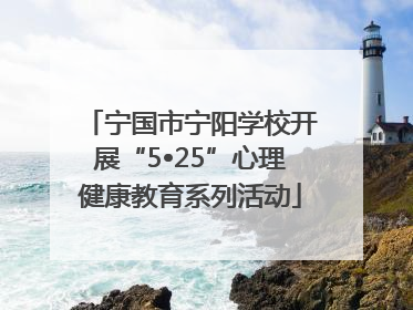 宁国市宁阳学校开展“5•25”心理健康教育系列活动