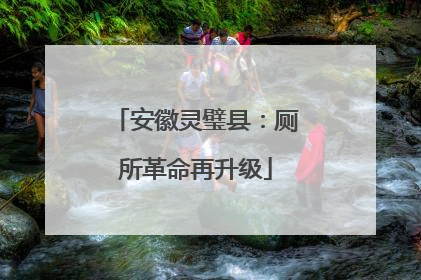 安徽灵璧县：厕所革命再升级