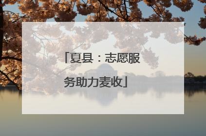 夏县：志愿服务助力麦收