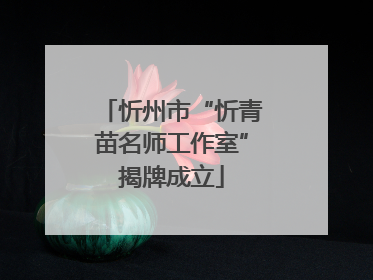 忻州市“忻青苗名师工作室”揭牌成立