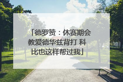 德罗赞：休赛期会教爱德华兹背打 科比也这样帮过我