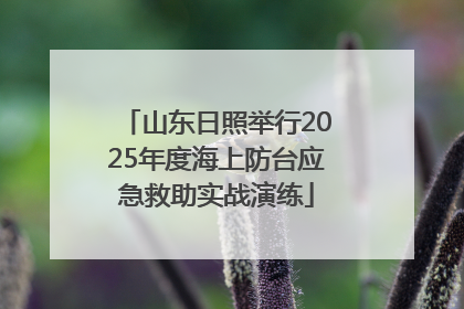山东日照举行2025年度海上防台应急救助实战演练