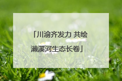 川渝齐发力 共绘濑溪河生态长卷
