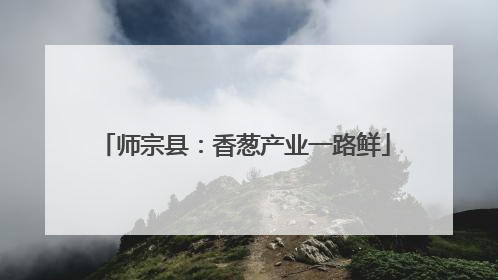 师宗县：香葱产业一路鲜