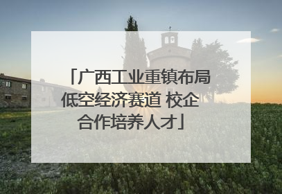 广西工业重镇布局低空经济赛道 校企合作培养人才