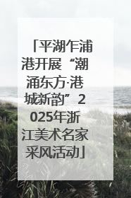 平湖乍浦港开展“潮涌东方·港城新韵”2025年浙江美术名家采风活动