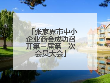 张家界市中小企业商会成功召开第三届第一次会员大会