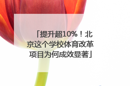 提升超10%！北京这个学校体育改革项目为何成效显著