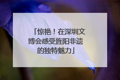 惊艳！在深圳文博会感受旌阳非遗的独特魅力