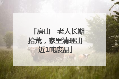 房山一老人长期拾荒，家里清理出近1吨废品