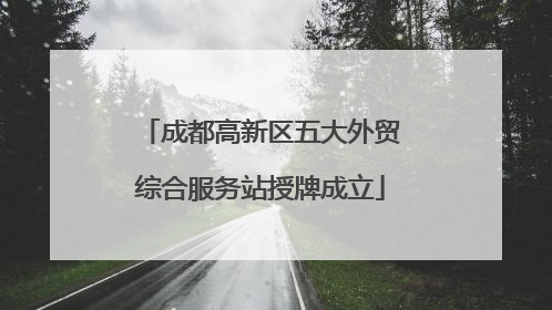 成都高新区五大外贸综合服务站授牌成立