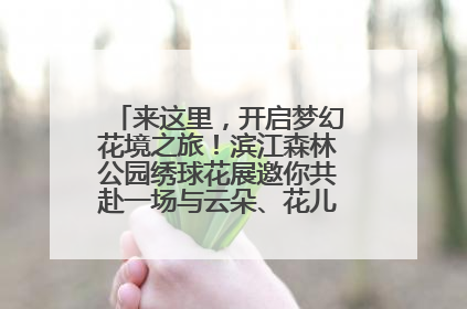 来这里，开启梦幻花境之旅！滨江森林公园绣球花展邀你共赴一场与云朵、花儿的浪漫之约
